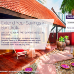 SPG旗下曼谷飯店三天以上住宿優惠最高可享65折房價折扣