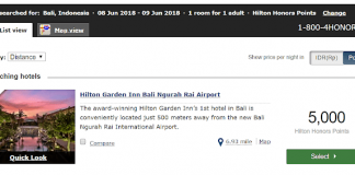 2018年Q2希爾頓Hilton買分活動:購買Hilton Honors Points,贈送100% Bonus!截至2018/6/7