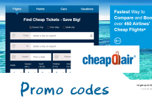 最新CheapOair機票比價網優惠券/折扣碼/機票、酒店、租車優惠/CheapOair Promo code
